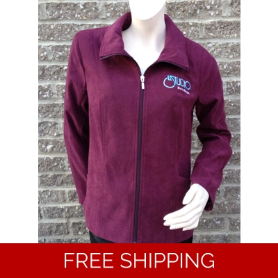 Woman Spring Jacket Burgundy M/H